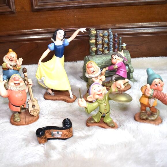 WDCC Disney Snow White And The Seven Dwarfs With Pipe Organ 10 Piece Set - Picture 1 of 16